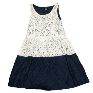 Cute blue and white lace dress